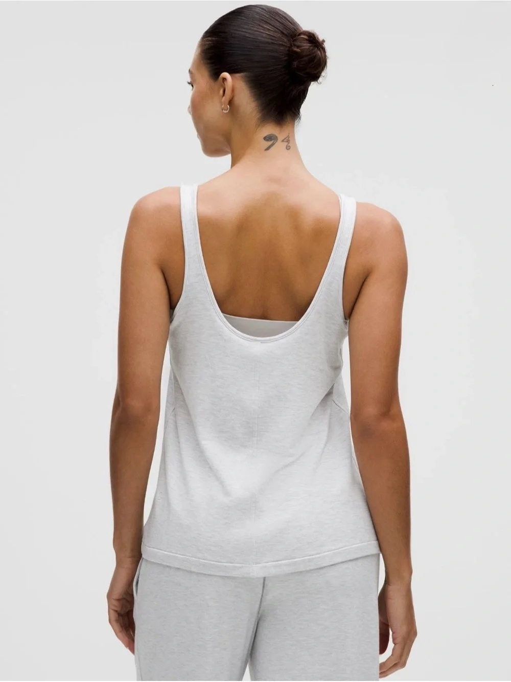 Lululemon BeCalm V-Neck Tank Heathered Grey